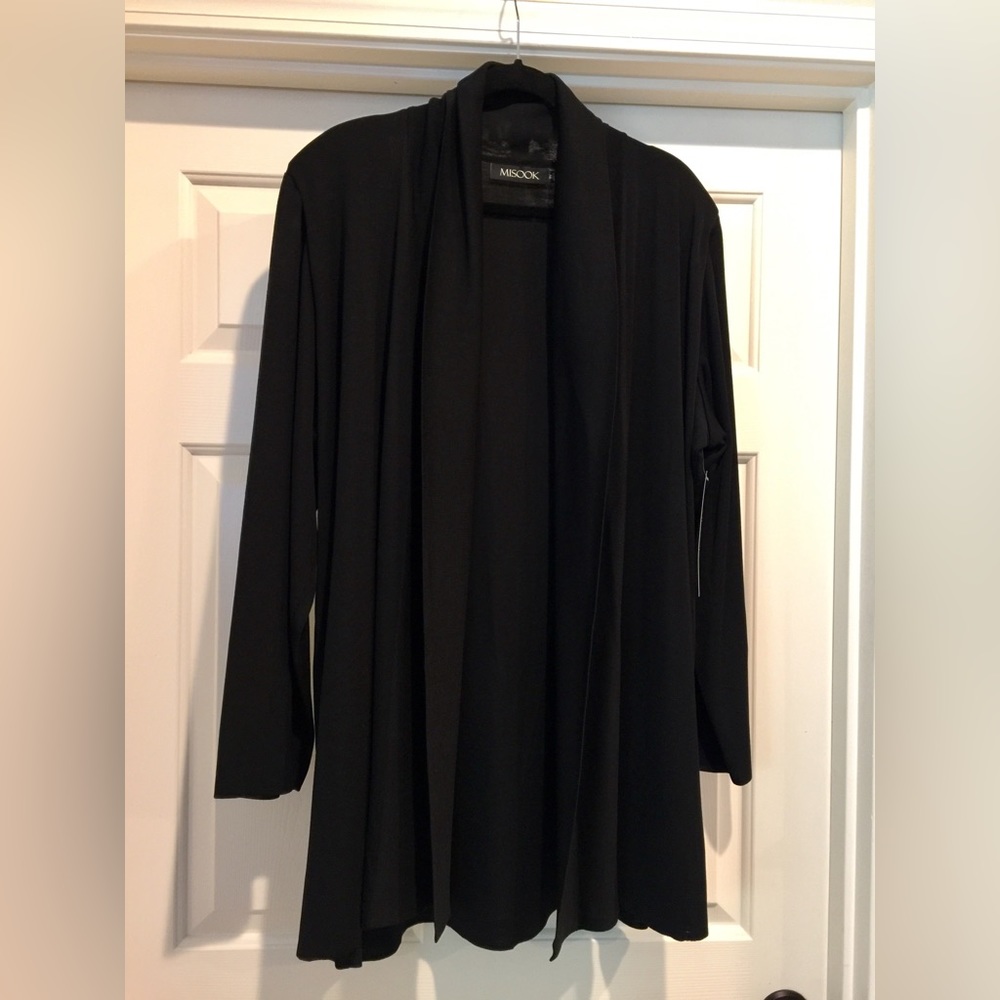 Misook Black Shawl Collar Jacket in 3X